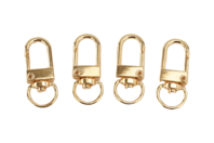 porte clés mousqueton dorés - Clips et mousquetons : les finitions pour vos accessoires DIY - 10doigts.fr