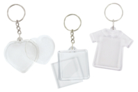 porte-clés plastique photo - Plastique Transparent - 10doigts.fr