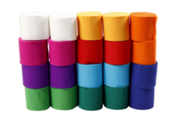 rouleaux de papier crépon assortis - Papier crépon - 10doigts.fr