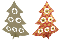 sapin avec étoiles - Supports de Noël à décorer - 10doigts.fr