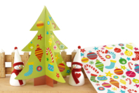 sapin gommettes enfants noël - Kits créatifs de Noël pour les enfants - 10doigts.fr