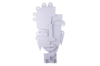 sculpture visage - Décors en carton - 10doigts.fr