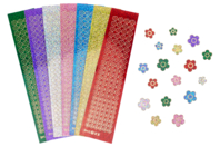 stickers strass fleurs - Gommettes Fleurs, Fruits et Légumes - 10doigts.fr