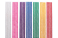 strass adhésifs colorés en bandes - Strass autocollants - 10doigts.fr