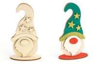 Support Gnome Noel Bois - Objets en bois Noël - 10doigts.fr