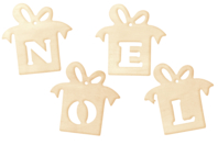 suspension cadeau - Objets en bois Noël - 10doigts.fr