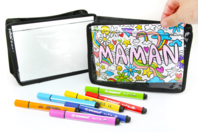 trousse de toilette à personnaliser - Sacs, trousses en tissu - 10doigts.fr