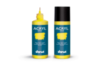 Peinture acrylique mate 80 ml - Jaune citron - Peinture acrylique mate - 10doigts.fr