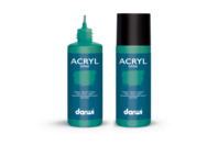 Peinture acrylique mate 80 ml - Vert foncé - Peinture acrylique mate - 10doigts.fr