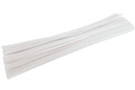 Chenilles 30 cm x Ø 4 mm (100 pièces) - blanc - Chenilles, cure-pipe - 10doigts.fr