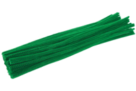 Chenilles 30 cm x Ø 4 mm (100 pièces) - vert - Chenilles, cure-pipe - 10doigts.fr