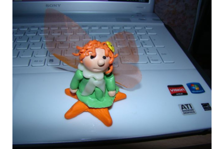 Petite fée éphémère en pam - Modelage - 10doigts.fr