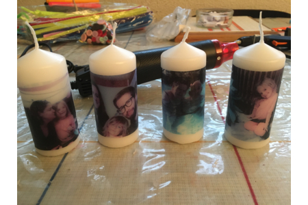 transfert de photos sur bougie - Bougies - 10doigts.fr