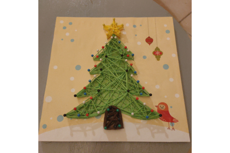 String art sapin de Noël - Couture, point de croix... - 10doigts.fr