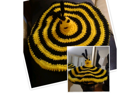 Béret abeille enfant en laine - Laine - 10doigts.fr