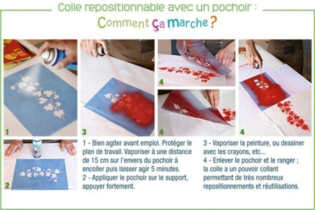 Colle repositionnable en aérosol ou en tube - Colles en aérosol – 10doigts.fr