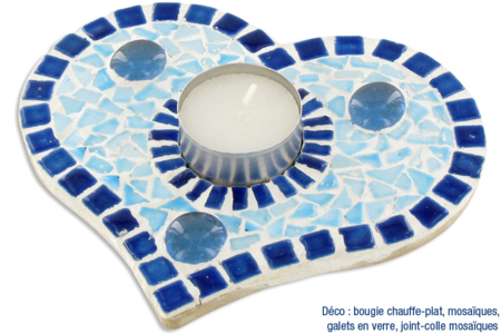 Mosaïques en pâte de verre, couleurs assorties ou à la couleur - Mosaïques en verre – 10doigts.fr