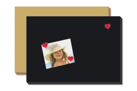 Grand rectangle en bois médium (MDF)  avec peinture craie - Peinture ardoise et craie – 10doigts.fr