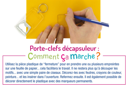 Porte-clefs décapsuleur - Activités manuelles fête des pères – 10doigts.fr