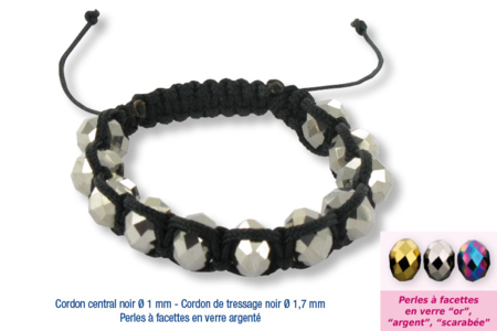 Shamballas... avec des perles à facettes en verre - Activités manuelles créations de bijoux – 10doigts.fr