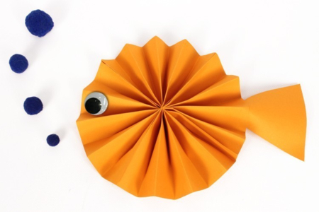 Poisson en papier - Activités manuelles animaux – 10doigts.fr