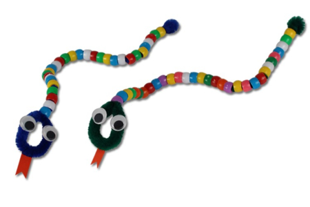 Serpents en perles - Activités manuelles bricolages – 10doigts.fr
