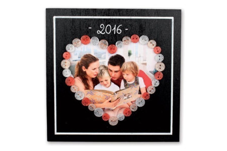 Tableau photo coeur - Activités manuelles fête des mères – 10doigts.fr