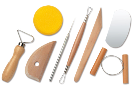 Set de 8 outils modelage poterie - Outils de Modelage – 10doigts.fr