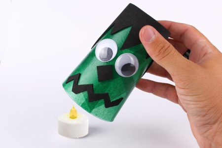 Photophore Halloween - Activités manuelles Halloween – 10doigts.fr