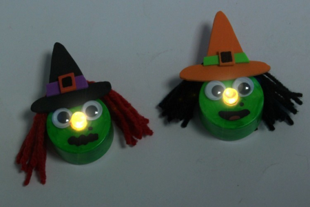 Sorcières scintillantes - Activités manuelles Halloween – 10doigts.fr