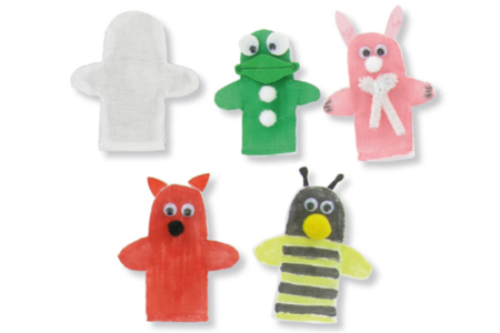 Marionnette en coton - Coton, lin - Textiles – 10doigts.fr