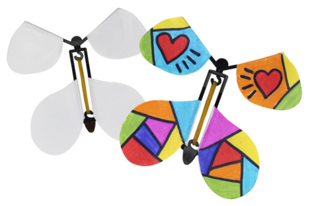 Papillons volants à décorer - Décors en carton – 10doigts.fr