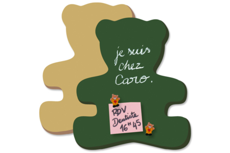 Grand ourson en bois médium (MDF) avec peinture magnétique - Peinture magnétique – 10doigts.fr