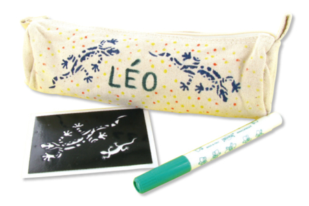 Trousse en coton naturel avec fermeture zippée : idée déco - Coton, lin - Textiles – 10doigts.fr