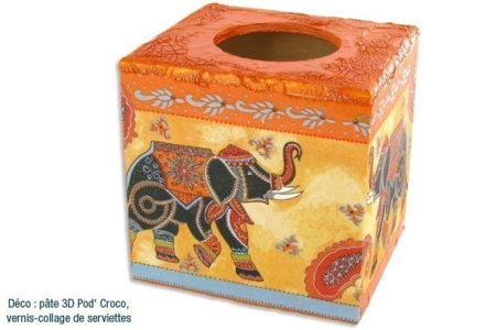 Boîte à mouchoir - Boîtes en bois – 10doigts.fr