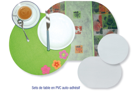 Feuilles en PVC auto-adhésives translucide (Polyphane) - Film plastique, rhodoïd – 10doigts.fr