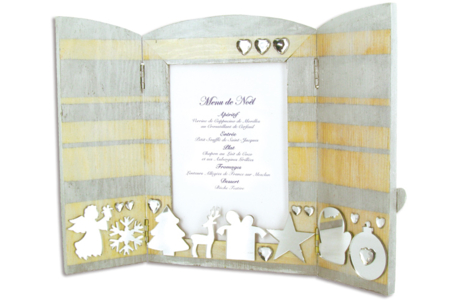 Cadre pliable en bois idée Créa - Cadres photos en bois – 10doigts.fr