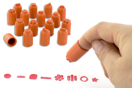 Set de 24 tampons de doigts - Tampons mousse, éponges – 10doigts.fr