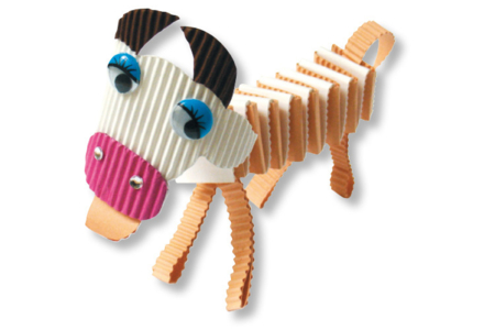 Carton ondulé en rouleau 50 x 70 cm, couleurs vives ou métallisées - Carton ondulé – 10doigts.fr