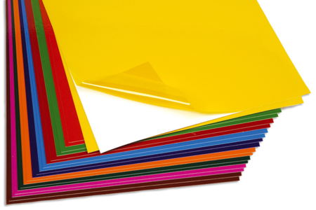 Films électrostatiques, transparent ou couleur - 10doigts.fr