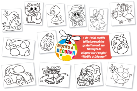 Boîte de 10 stylos de peinture Gonflante Puffy - 10doigts.fr