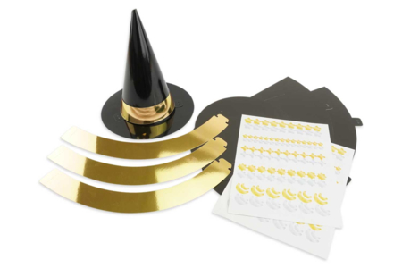 4 chapeaux de sorciers  - Sacs à bonbons Halloween – 10doigts.fr