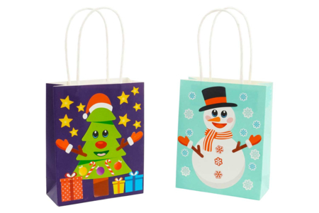 4 sacs à personnaliser noel - Papiers cadeaux et sacs – 10doigts.fr