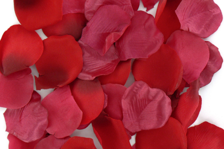 Set de 100 pétales de fleurs en satin 5 cm - 10doigts.fr