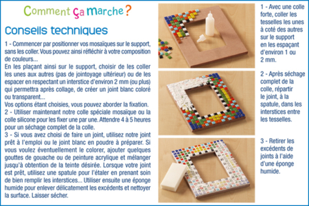 Cadre en bois - Supports Mosaïques – 10doigts.fr