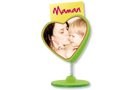 Clip mémo coeur - Cadres photos à décorer – 10doigts.fr