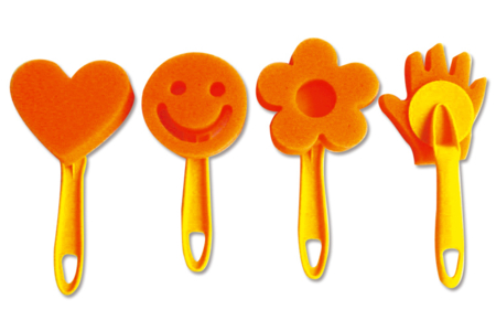 Set de 4 tampons éponge Fantaisie - Tampons mousse, éponges – 10doigts.fr