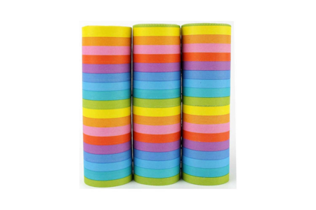 54 serpentins - couleurs arc en ciel - Ballons, guirlandes, serpentins – 10doigts.fr