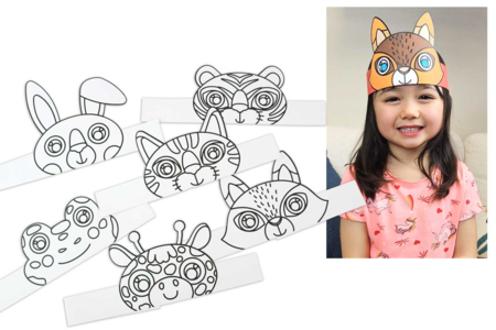 6 couronnes animaux - Couronnes et Chapeaux pour Carnaval : Loisirs Créatifs pour Enfants – 10doigts.fr