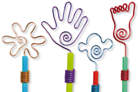 Fils aluminium porte crayons - Fils aluminium - Accessoires Loisirs Créatifs – 10doigts.fr